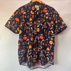 RSVLTS Size L City of Pawnee Ron Swanson‎ Shirt Parks & Rec Greatness Kunuflex